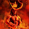Další plakát ukazuje Hellboye v ďábelské póze